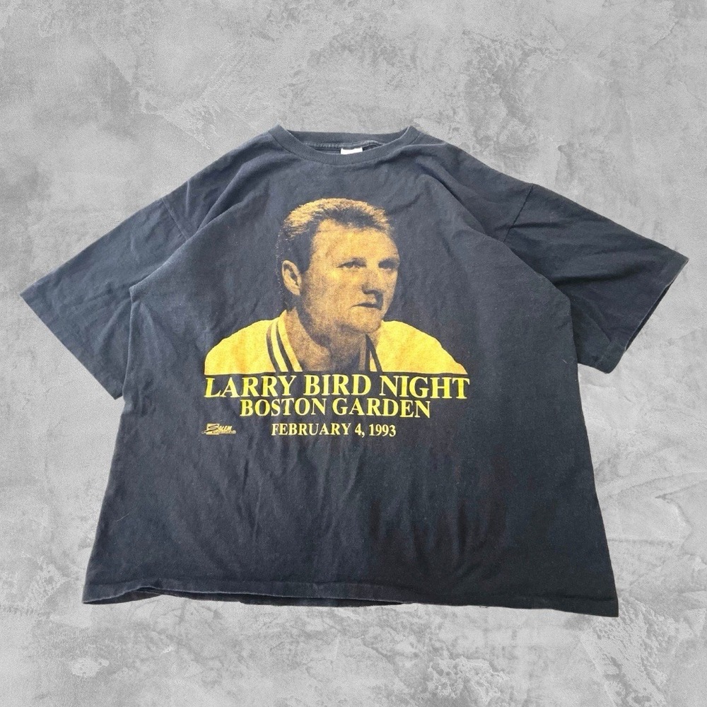 Vintage Larry Bird Night 1993 T Shirt‎ XL Single Stitch Made in USA Celtics